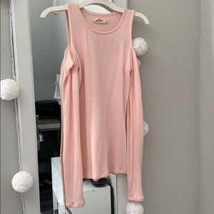 Hollister Baby Pink Cutout Long Sleeve